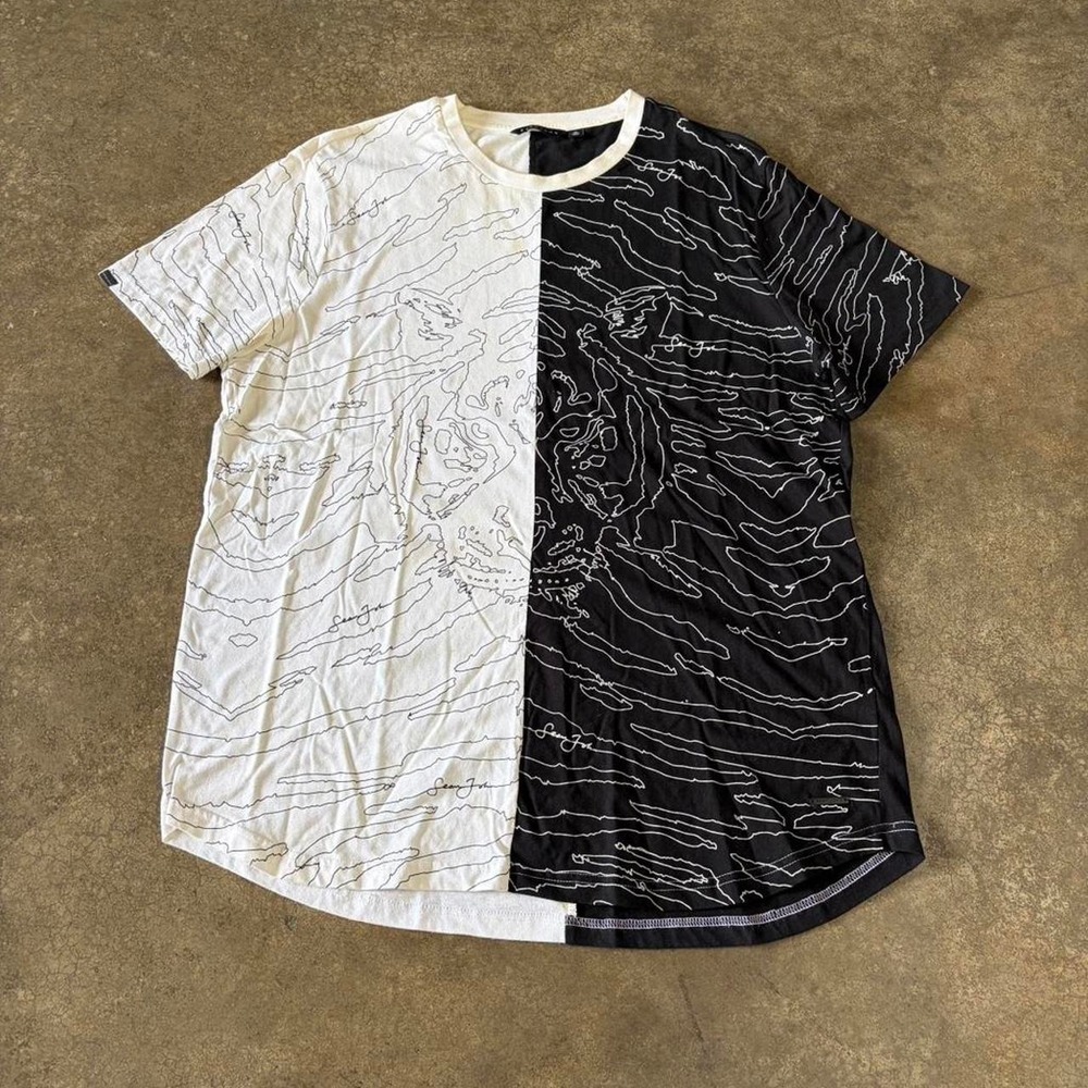 2000s sean john striped tee